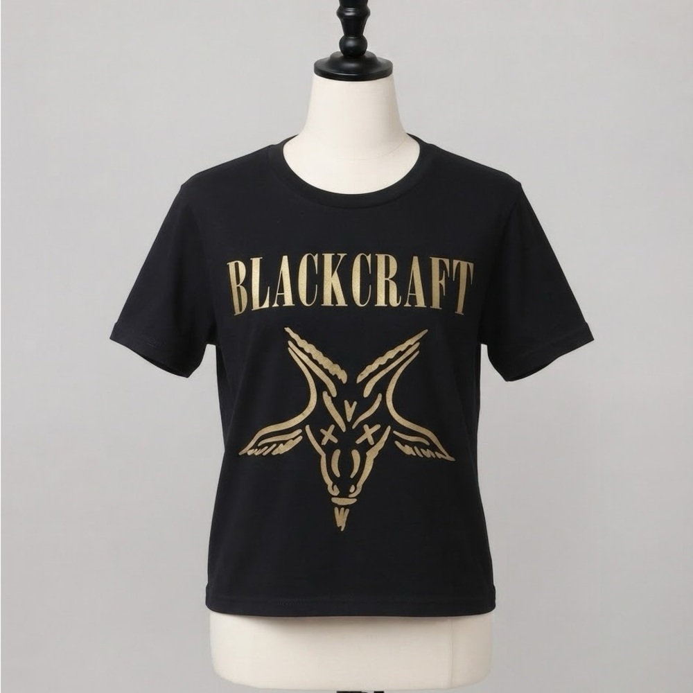RARE BlackCraft Wrestling "No Apologies" double sided Tee M